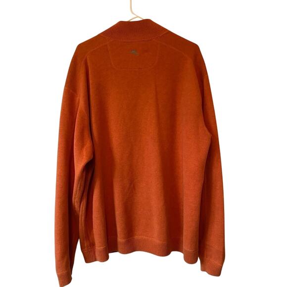 Tommy Bahama Men's XL Outdoors Reversible 1/4 Zip Pullover Preppy Fall - Picture 2 of 8